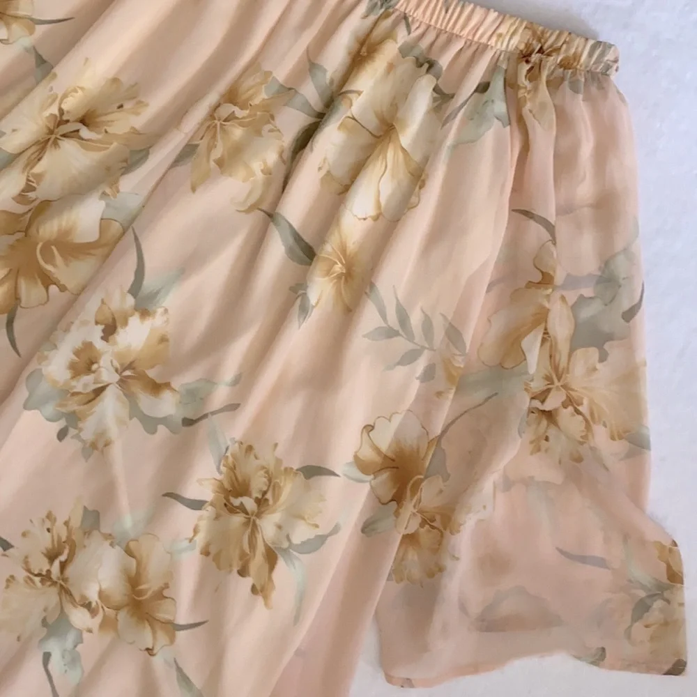 Rokoko by Dazz | Earth Fairy Whimsigoth Hibiscus Off Shoulder Mini Dress (L) - Picture 14 of 16